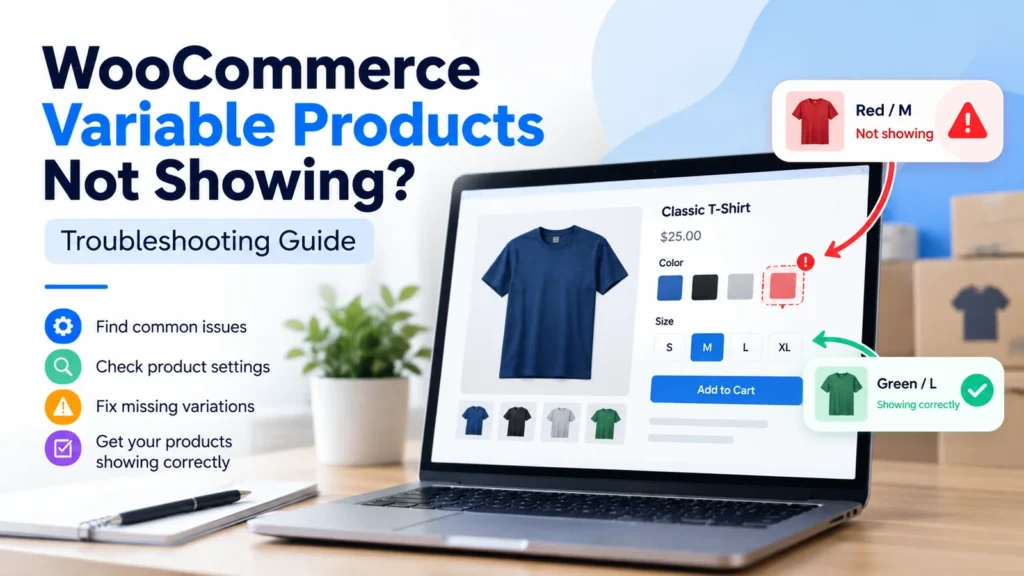 WooCommerce variable products not showing - product page variation troubleshooting guide